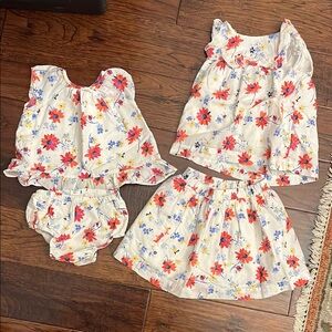 Floral Baby and Toddler Outfit Set